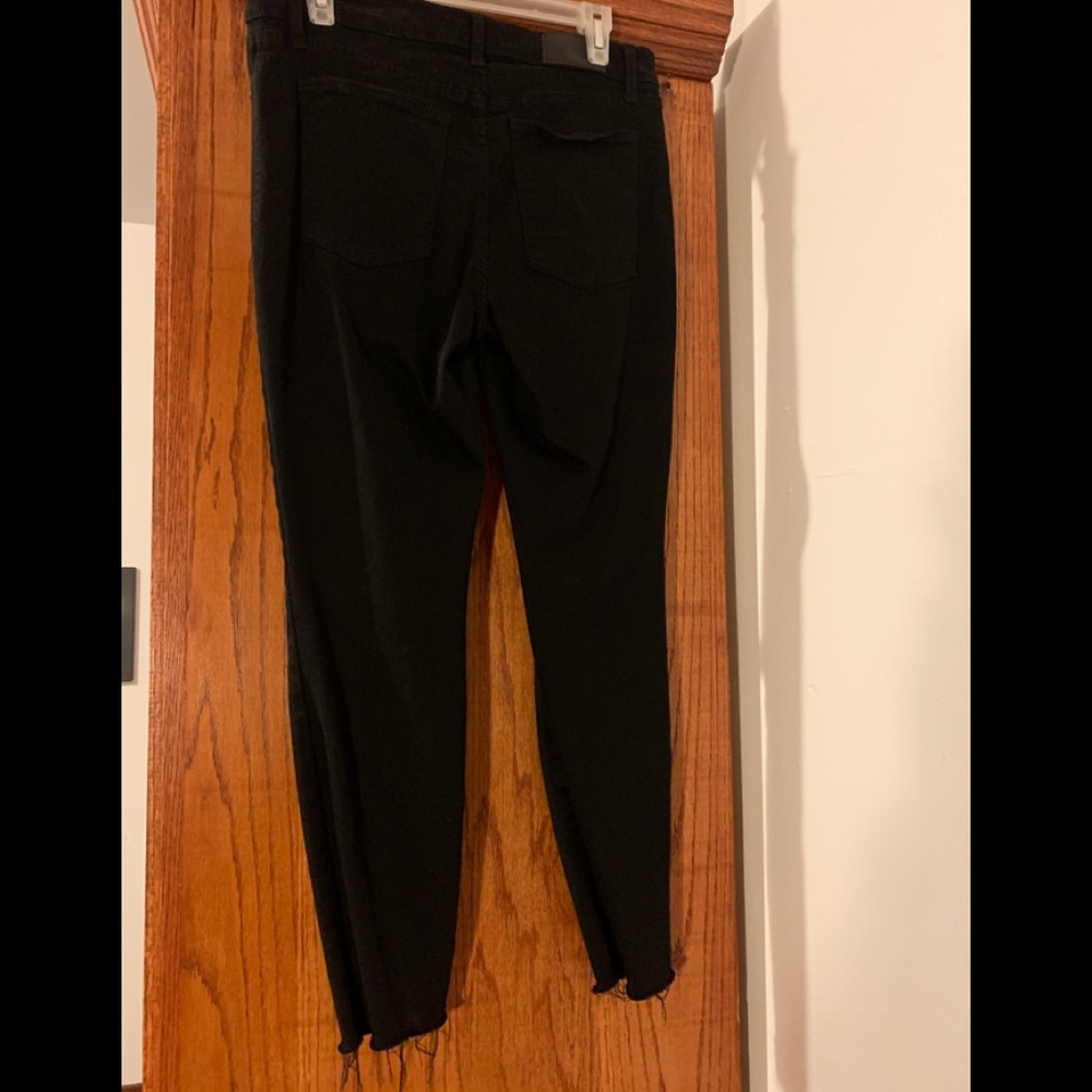 Black Pistola frayed bottom jeans.